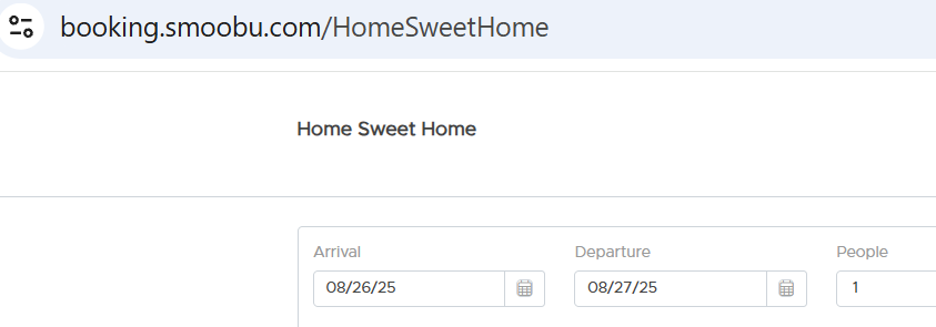 Booking Engine URL Preview