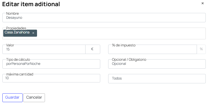 Screenshot elementos adicionales