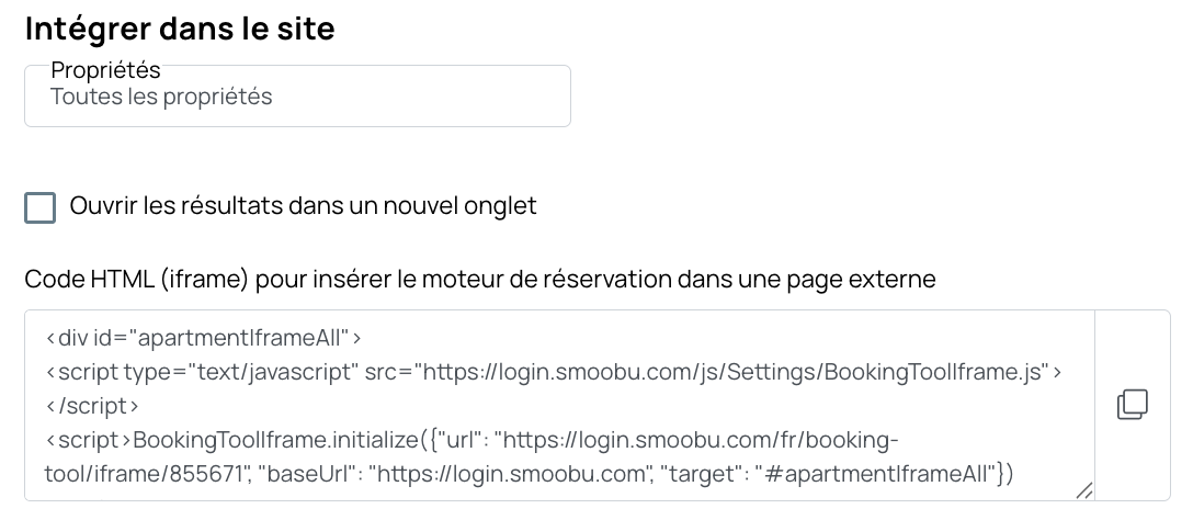 Toutes les propriétés