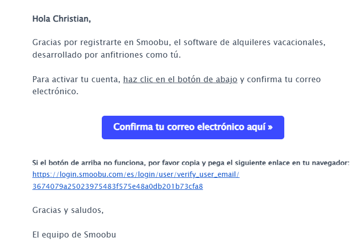 Verificación de correo