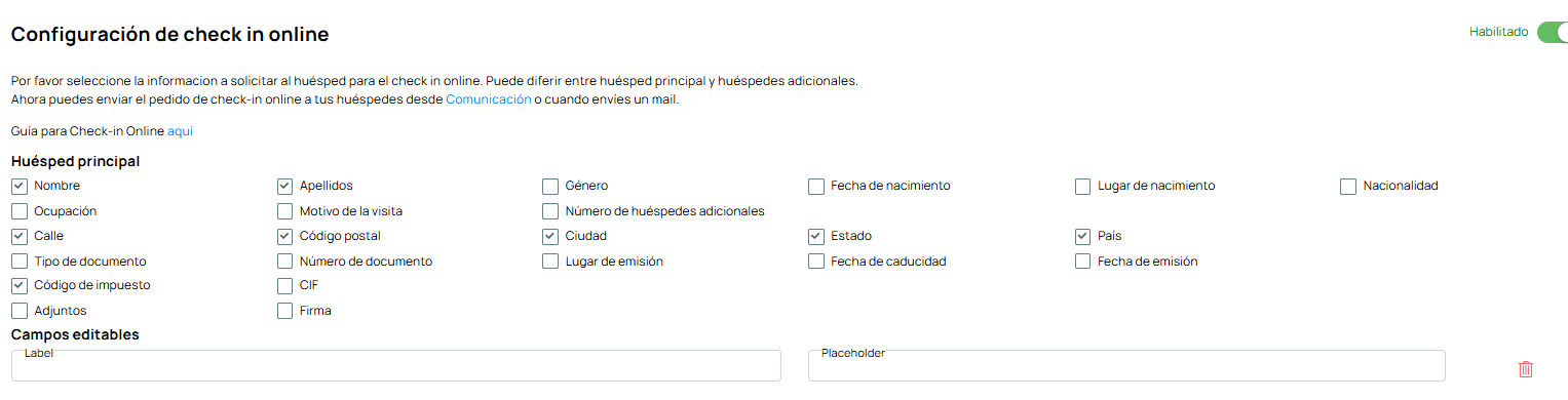 Check-in online screenshot