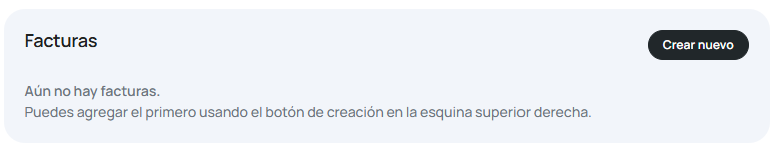 Crear nueva factura screenshot