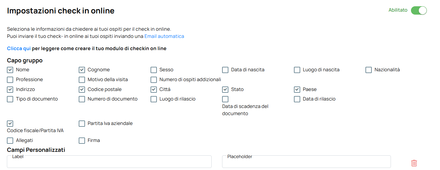 Check-in online screenshot